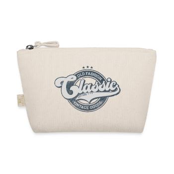 Classic old fashion denim vintage goods blue - Organic Pouch - nature - Front