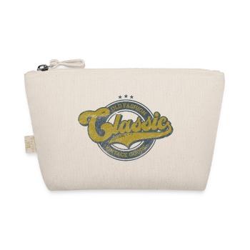 Classic old fashion denim vintage goods green - Organic Pouch - nature - Front