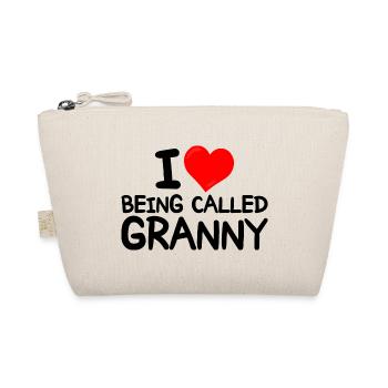 Funny idea for Grannies I love being called Granny - Organic Pouch - nature - Front