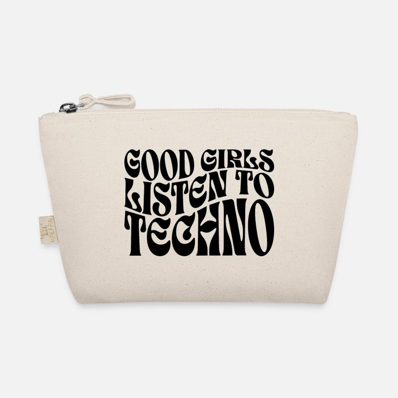 Mädchen hören Techno-Musik Bio-Täschchen