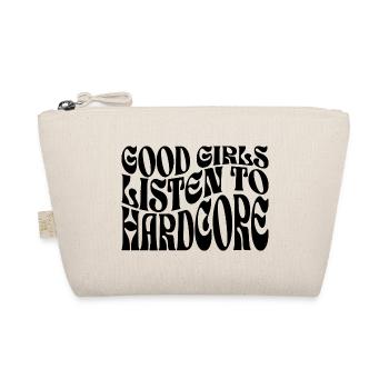 Filles Écoutent De La Hardcore Techno - Trousse biologique - nature - Devant