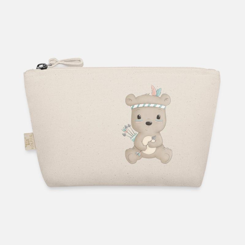 cute bear boho Organic Pouch