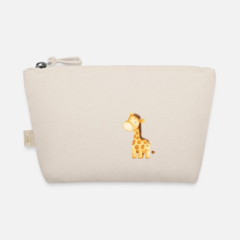 Giraffe Illustration Watercolour Bio-Täschchen