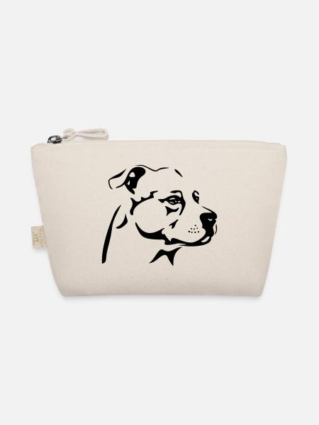 Tête American Staffordshire Terrier - Trousse biologique - nature
