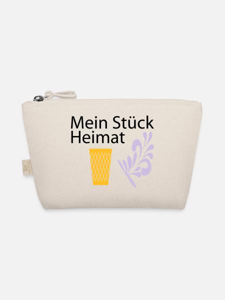 Meine Heimat Geripptes - Apfelwein - Bio-Täschchen - Natur - Vorne