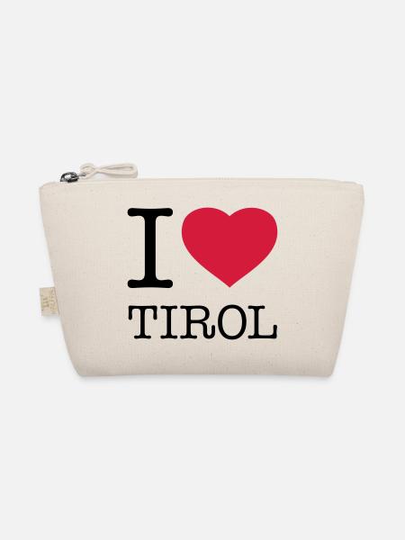 I LOVE TIROL Austria Österreich - Bio-Täschchen - Natur - Vorne