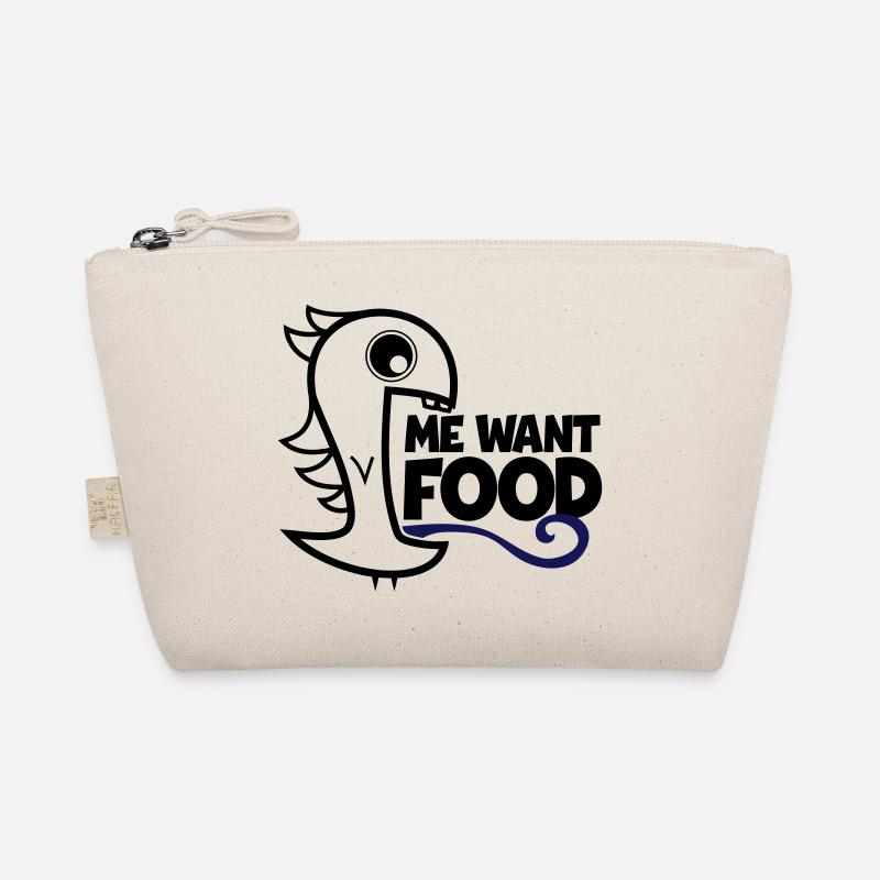 me want food! - Bio-Täschchen - Natur