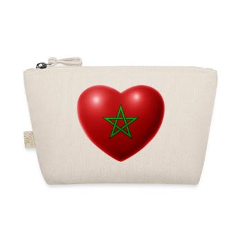 Herz (Marokko / Morocco) - Bio-Täschchen - Natur - Vorne