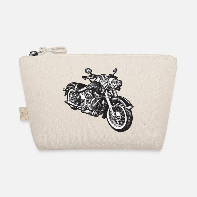 chopper hog bike motorrad Organic Pouch