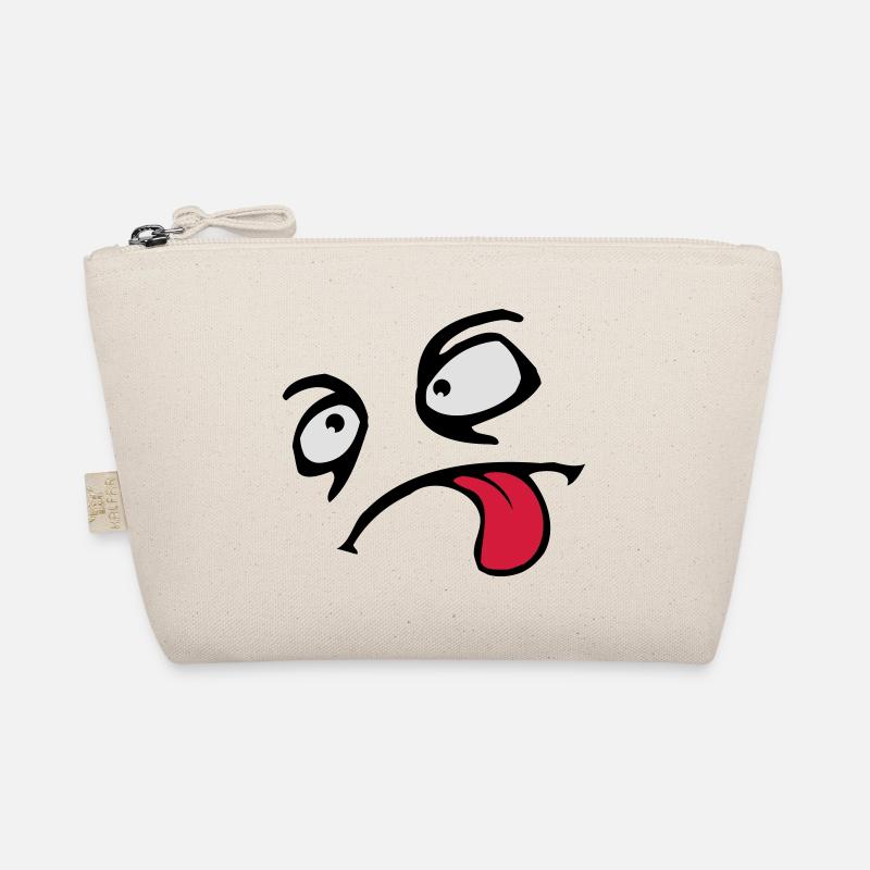 Funny Comic Face Cool Tongue Stick Out Organic Pouch