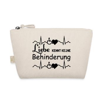 Liebe kennt keine Behinderung Geschenk - Bio-Täschchen - Natur - Vorne