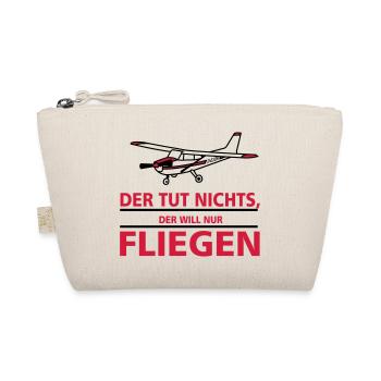 nurfliegen_cessna - Bio-Täschchen - Natur - Vorne