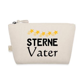 Sterne Vater Vatertag Familie Sprüche Geschenk - Bio-Täschchen - Natur - Vorne