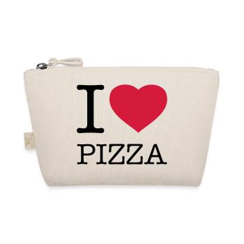 I LOVE PIZZA - Bio-Täschchen - Natur - Vorne