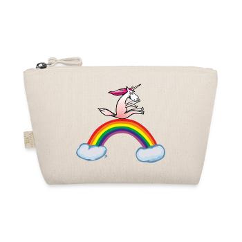Verrücktes Einhorn - Bio-Täschchen - Natur - Vorne