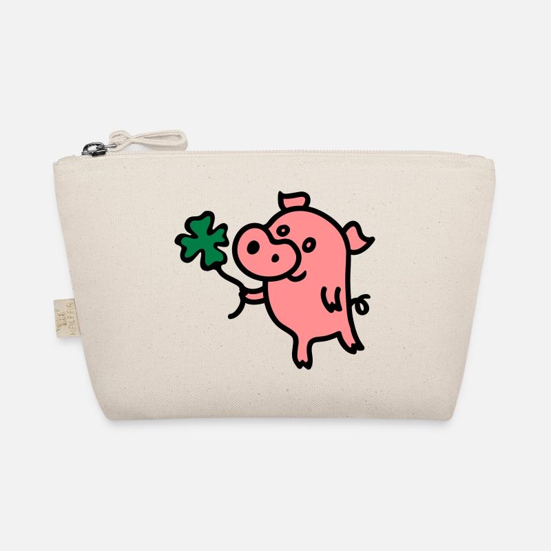 Schweinchen Klee 3 Bio-Täschchen