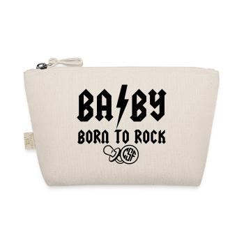 BABY Born to Rock - Bio-Täschchen - Natur - Vorne