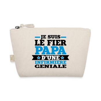 Je suis le fier papa d'une infirmière géniale - Trousse biologique - nature - Devant