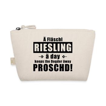 Fläschl Riesling a day! - Bio-Täschchen - Natur - Vorne