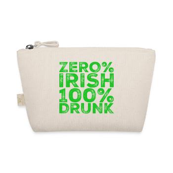 Zero% Irish, 100% drunk - Organic Pouch - nature - Front