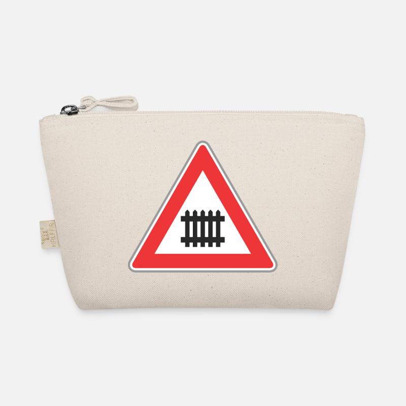 Road sign train way Organic Pouch