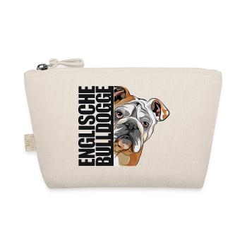 ENGLISCHE BULLDOGGE DA Hunde Hund Wilsigns - Bio-Täschchen - Natur - Vorne