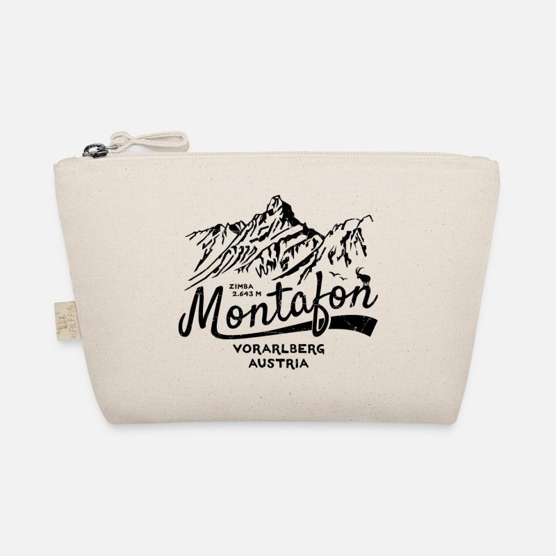 Montafon Zimba schw/dis - Bio-Täschchen - Natur