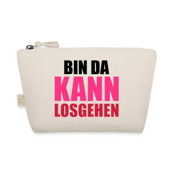 Bin da kann losgehen - Bio-Täschchen - Natur - Vorne