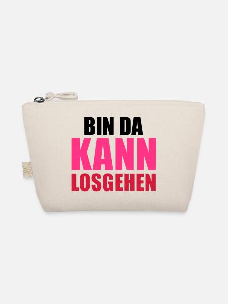 Bin da kann losgehen - Bio-Täschchen - Natur - Vorne