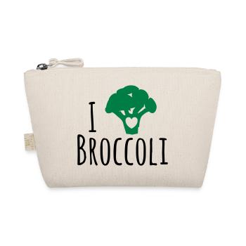 Broccoli Shirt - Bio-Täschchen - Natur - Vorne