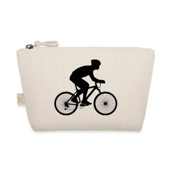 Fahrradfahrer - Bio-Täschchen - Natur - Vorne