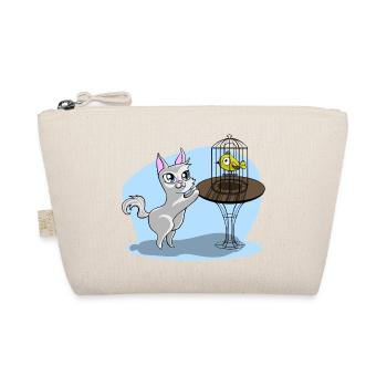 Chat avec oiseau - Trousse biologique - nature - Devant
