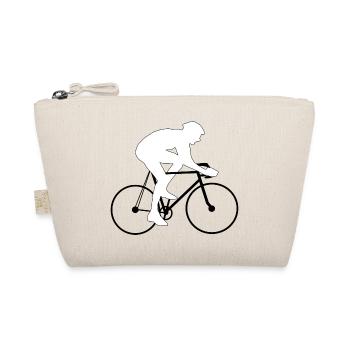 bicycle mountain bike cyclist mountain bike - Organic Pouch - nature - Front