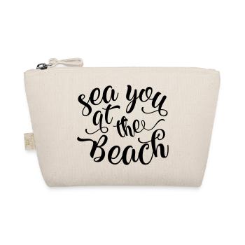 Wir sehen uns am Strand - Bio-Täschchen - Natur - Vorne