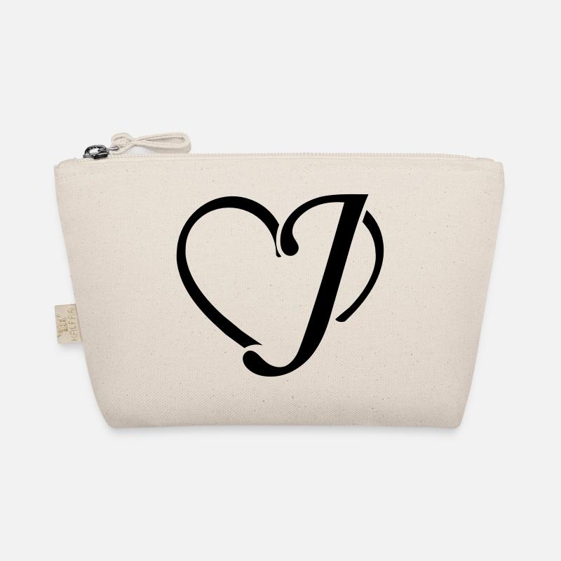 Herz Buchstaben J Bio-Täschchen