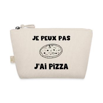 je peux pas j'ai pizza sans couleur - Trousse biologique - nature - Devant