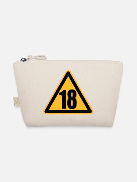 Warning 18 | Achtung 18 - Trousse biologique - nature - Devant