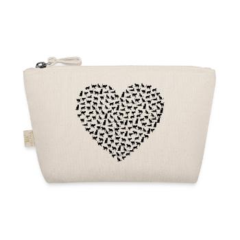 Heart Cat - Organic Pouch - nature - Front