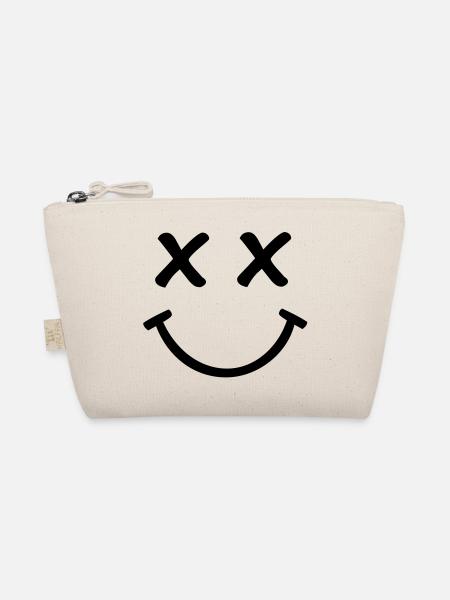 Smiley - Organic Pouch - nature - Front