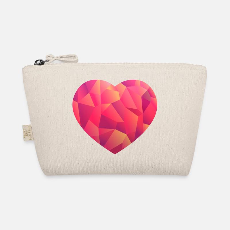 Herz pink Bio-Täschchen