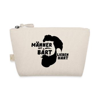Männer mit Bart Mann Liebe Geschenk Spruch - Bio-Täschchen - Natur - Vorne