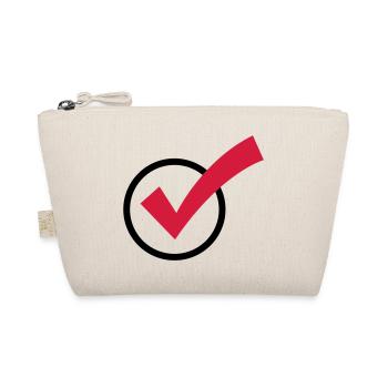 A checkmark - Organic Pouch - nature - Front