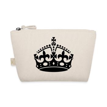 Keep Calm Crown - Organic Pouch - nature - Front