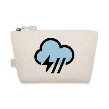 Unwetter, Gewitterwolke Symbol, Icon - Bio-Täschchen - Natur - Vorne