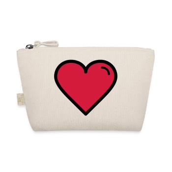 Coeur de valentine - Trousse biologique - nature - Devant