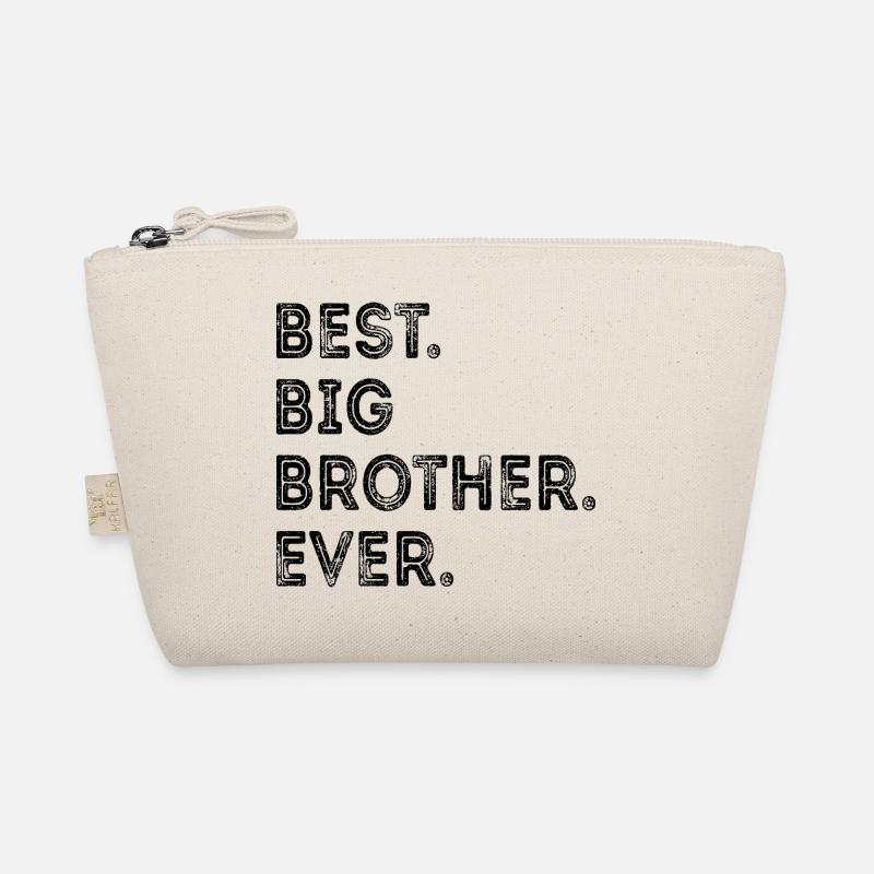 BEST BROTHER EVER Bester Großer Bruder Geschenk - Bio-Täschchen - Natur