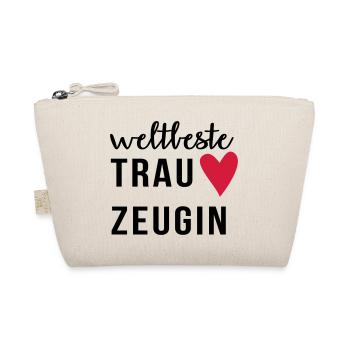 Weltbeste Trauzeugin - Bio-Täschchen - Natur - Vorne