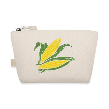 Grain graphic Yellow-green - Organic Pouch - nature - Front