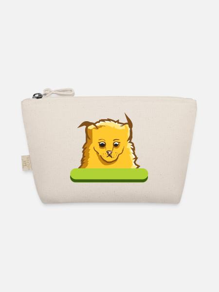 Lynx Cat Big Cat Wild Cat Wild Cat Gift - Organic Pouch - nature - Front