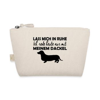Teckel - chien - Laisse-moi tranquille ! - Trousse biologique - nature - Devant